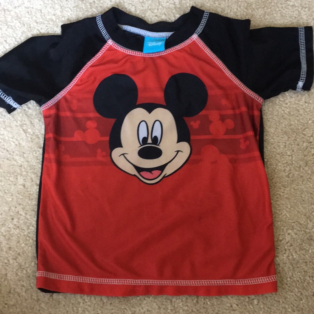 EUC Like New Mickey Mouse Rash Guard